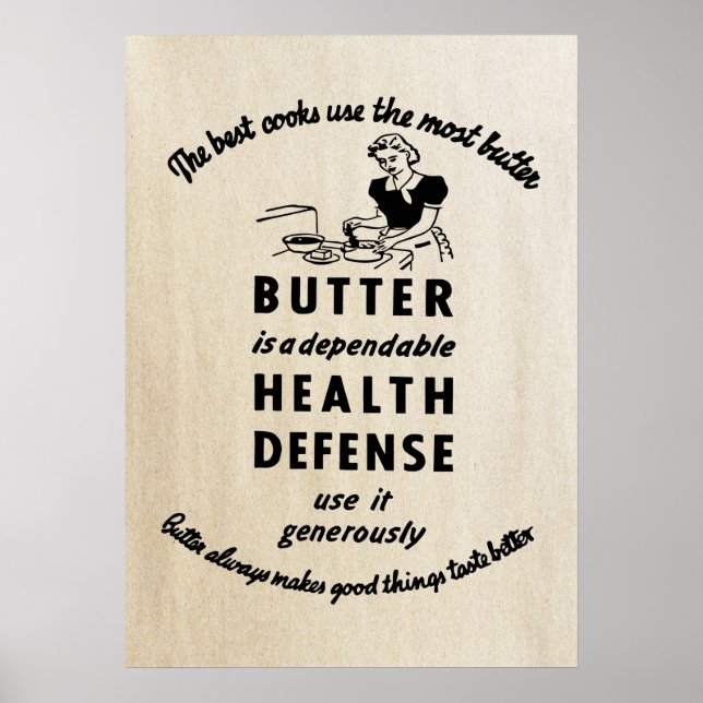 1941 Vintage Butter Ad Poster (Front)