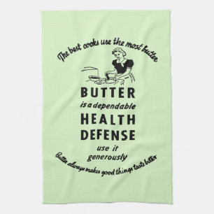 1941 Vintage Butter Ad Tea Towel