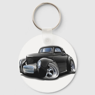 1941 Willys Black Car Key Ring