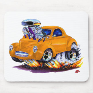 1941 Willys Orange Car Mouse Mat