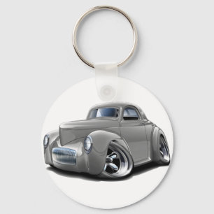1941 Willys Silver Car Key Ring