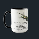 1942 de Havilland Mosquito FB Mk. VI  Mug<br><div class="desc">Beautiful WW2 Aeroplane as featured in my YouTube Video on Greg's Aeroplanes and Automobiles.
1942
de Havilland Mosquito FB Mk. VI
Merlin 21 Engines 1460hp each
2000 pound bomb load (1000 internal)
Four .303 Machineguns
Four 20mm cannons
Top speed 380 mph at 22, 000 feet</div>