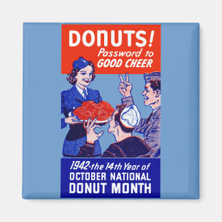 1942 Doughnut Month Magnet