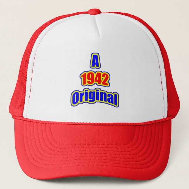 1942 Original Bl Red Trucker Hat (Front)