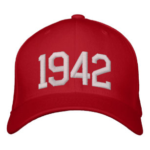 1942 Year Embroidered Hat
