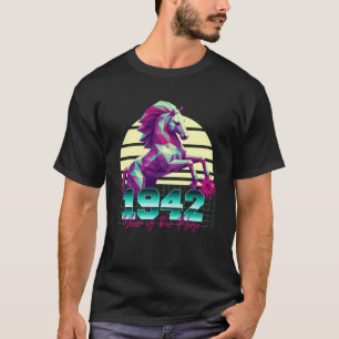 1942 Year of the Horse Birthday 80s Retro Chinese  T-Shirt