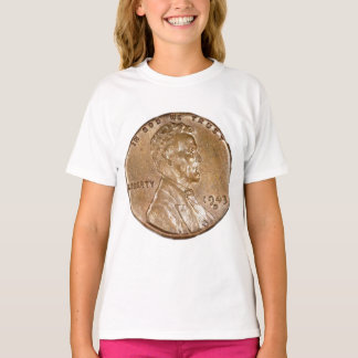 1943 Lincoln Head Copper Penny T-Shirt