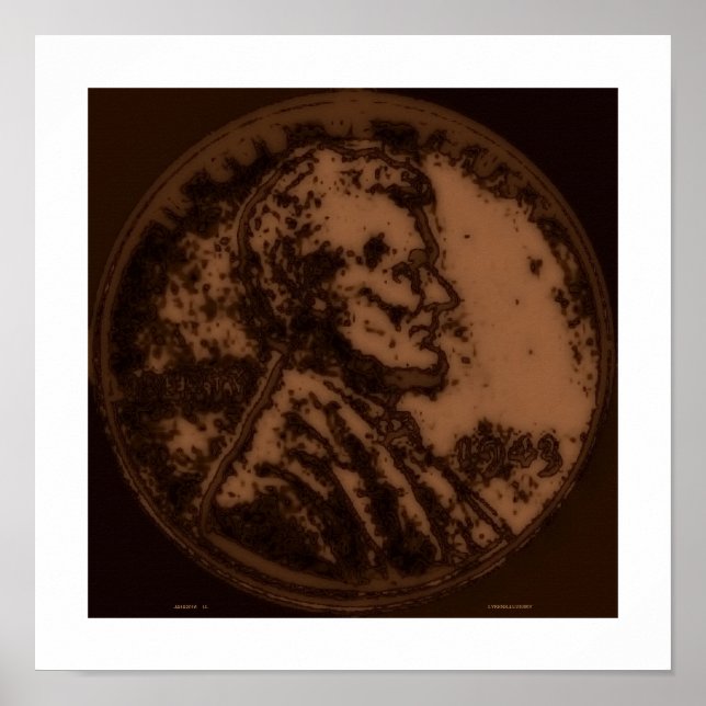 1943 Wheat Penny 3 Poster (Front)