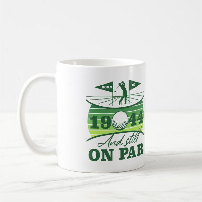 1944 80th Birthday Golf Humour Coffee Mug (Left)