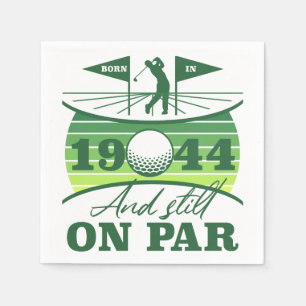 1944 80th Birthday Golf Humour Napkin