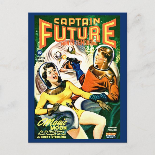 1944 Captain Future cover Postcard (Front)