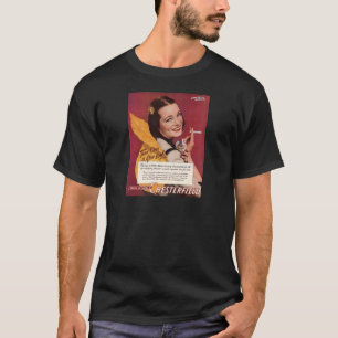 1944 Chesterfield cigarettes ad with pretty lady T-Shirt