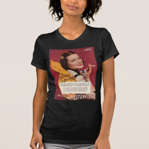 1944 Chesterfield cigarettes ad with pretty lady T-Shirt