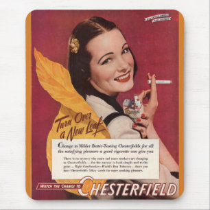 1944 cigarette ad for Chesterfield Mouse Mat