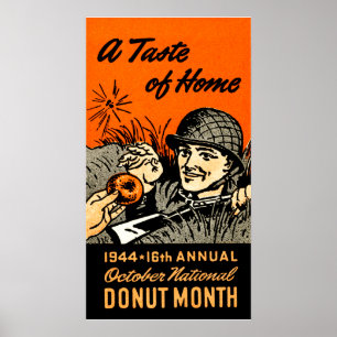1944 Doughnut Poster