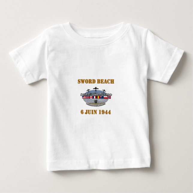 1944 Sword Beach Baby T-Shirt (Front)