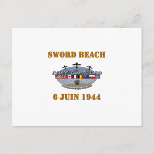 1944 Sword Beach Postcard