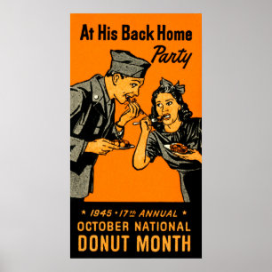 1945 Doughnut Poster