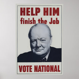 1945 Election Poster British Conservative Party