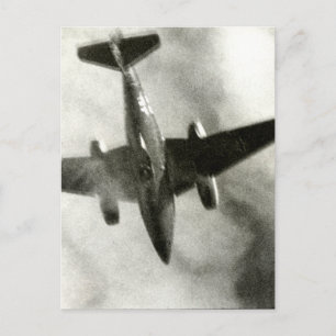1945 Final Flight of ME-262 Postcard
