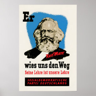 1945 SPD Election Poster He guided us along the