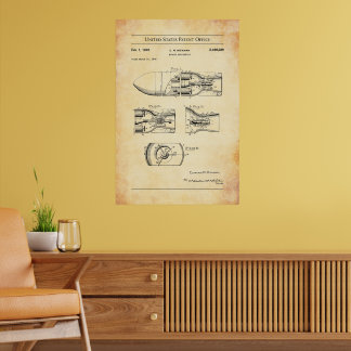 1945 US Patent 2460289 - Rocket Projectile Poster