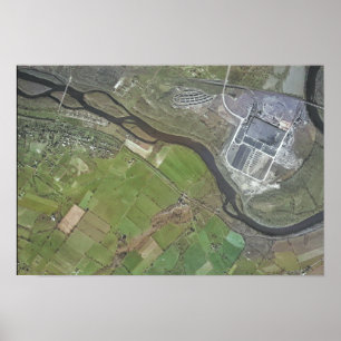 1946 Aerial Photograph Kenilworth PA Poster