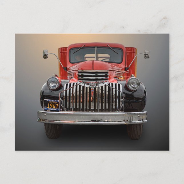 1947 CHEVROLET TRUCK POSTCARD (Front)