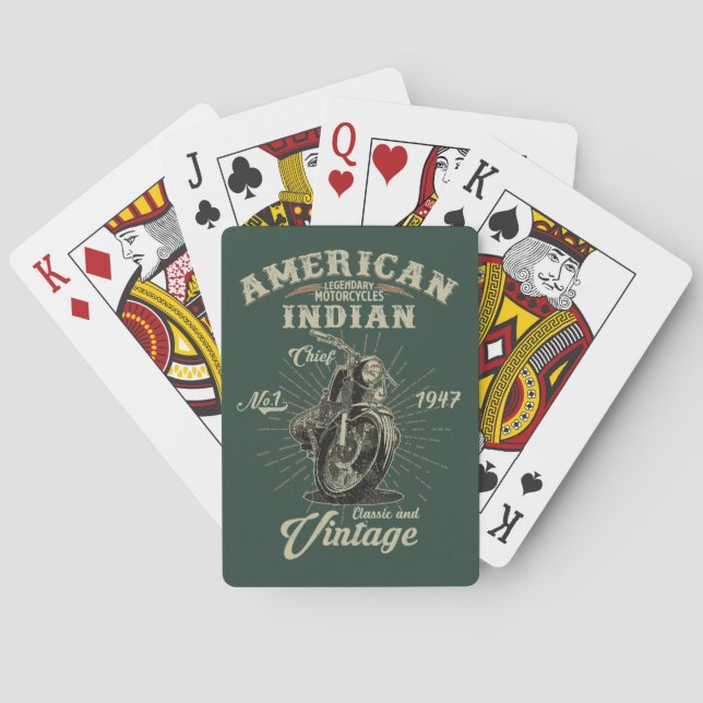 1947 Iron Legend – The Spirit of Indian Playing Cards (Back)