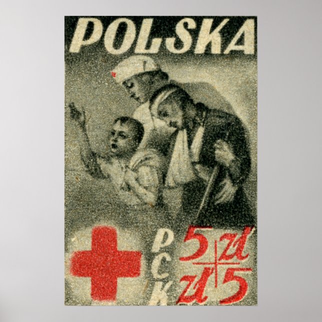 1947 Polish Red Cross Poster (Front)
