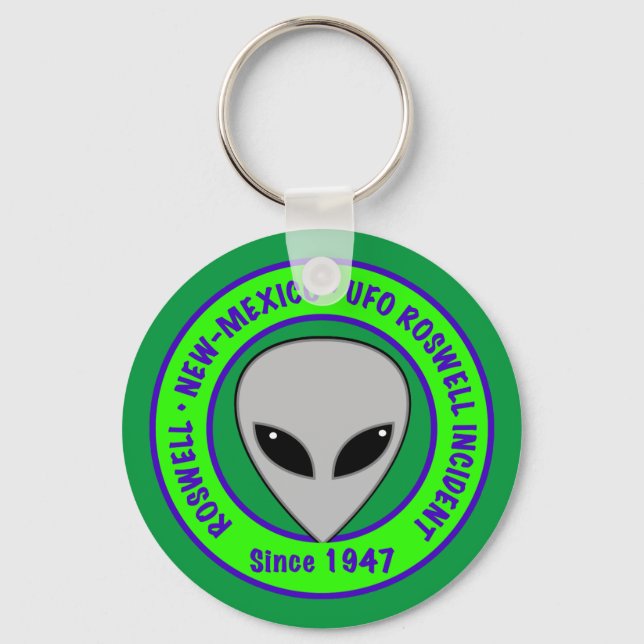 1947 Roswell UFO Incident Key Ring (Front)