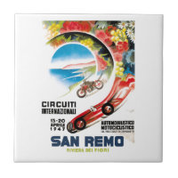 1947 San Remo Grand Prix Race Poster