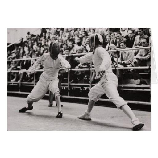 Image of 1948 British Olympic Fencing Card