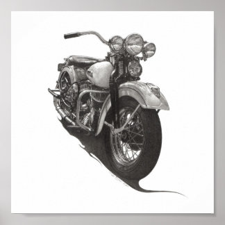 1948 Harley WL Poster