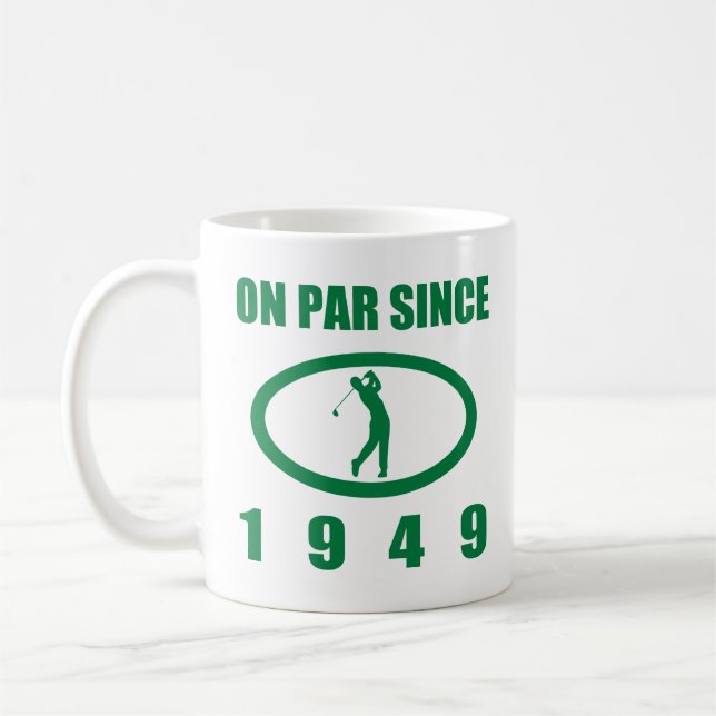 1949 70th Birthday For Golfers Coffee Mug (Left)