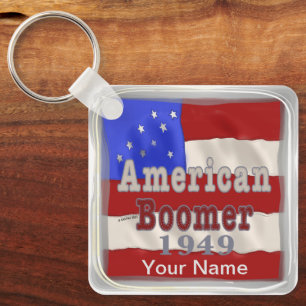 1949 Birthday Baby Boomer keychains