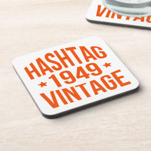 1949 Hashtag Vintage Coaster
