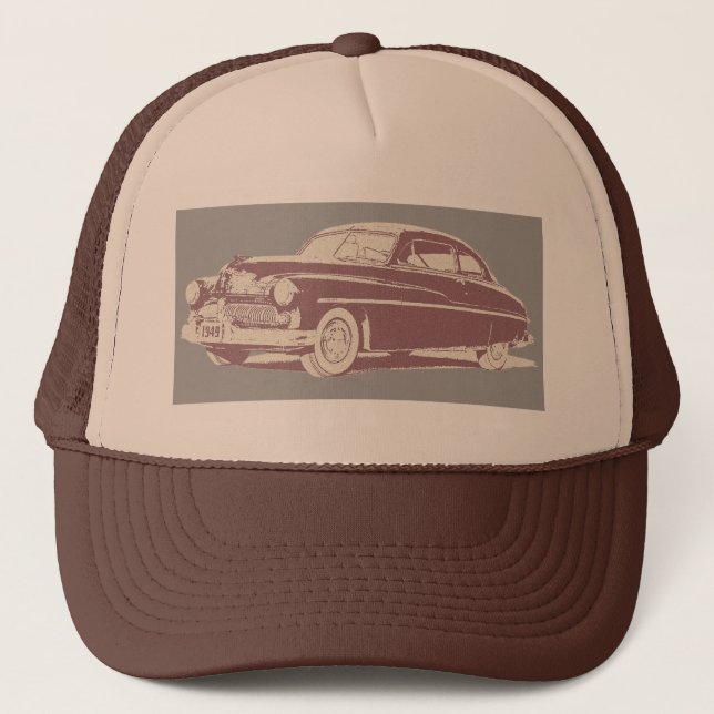 1949 Mercury retro style art on trucker cap (Front)