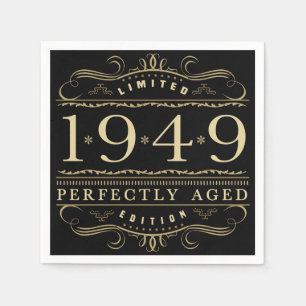 1949 Perfectly Aged 70th Birthday Napkin