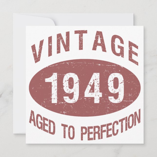 1949 Vintage Birthday Invitation (Front)