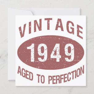 1949 Vintage Birthday Invitation