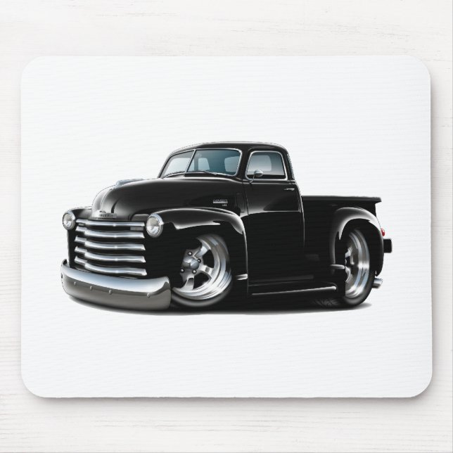 1950-52 Chevy Black Truck Mouse Mat (Front)