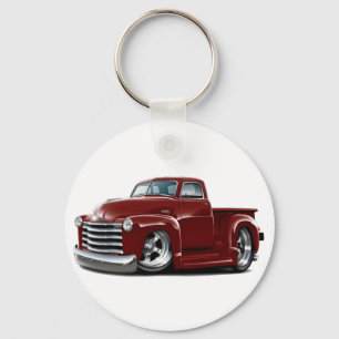 1950-52 Chevy Maroon Truck Key Ring