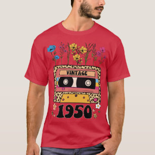 1950 Birthday Birthday Gift Vintage flower T-Shirt