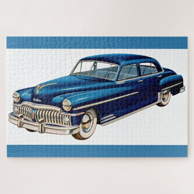 1950 blue DeSoto Jigsaw Puzzle (Horizontal)