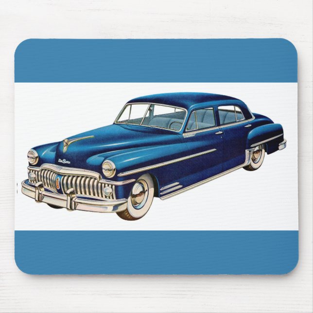 1950 blue DeSoto Mouse Mat (Front)