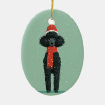 1950 Christmas Poodle