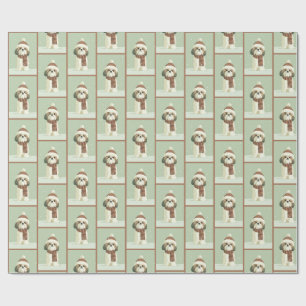1950 Christmas Shih Tzu Wrapping Paper