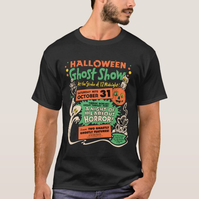 1950 Halloween Ghost Show T-Shirt (Front)