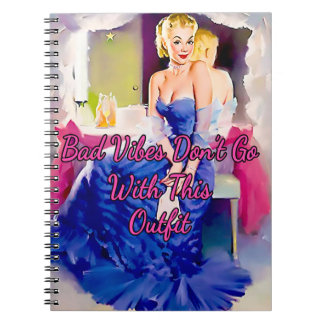 1950 Pinup moviestar dressing room by Gil Elvgren Notebook